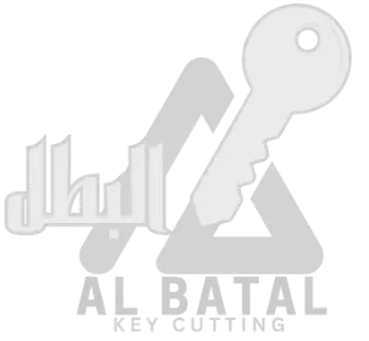 Al Batal Key Cutting White Logo